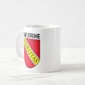 Mug Armoiries de Karlsruhe, ALLEMAGNE (Devant gauche)