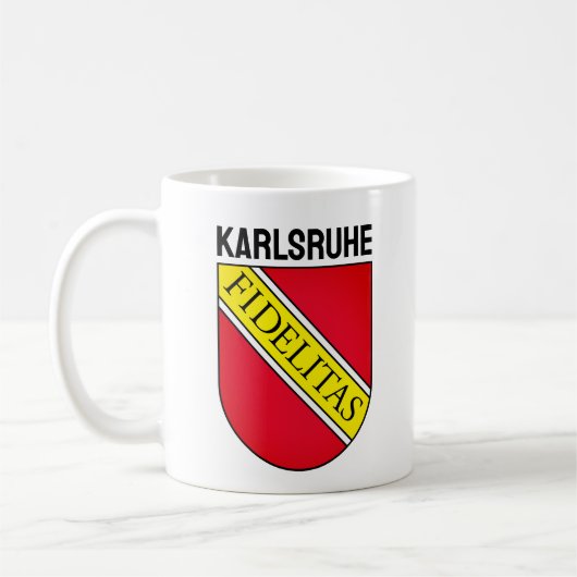 Mug Armoiries de Karlsruhe, ALLEMAGNE (Gauche)