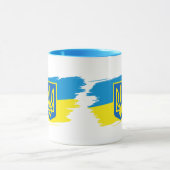 Mug Armoiries de l'Ukraine sur le drapeau de l'État (Centre)