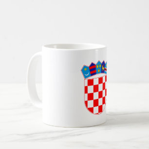 Mug armoiries de pays Croatie symbole emblème drapeau