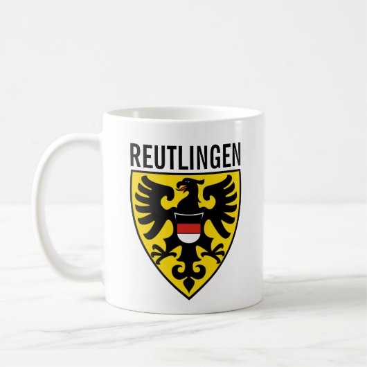 Mug Armoiries de Reutlingen, Allemagne (Gauche)