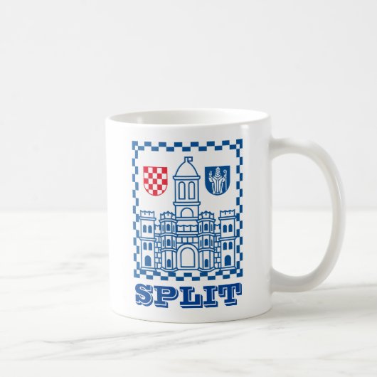 Mug Armoiries de Split, Croatie (Droite)