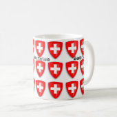 Mug Armoiries de Suisse Texte suisse Souvenir (Devant droit)