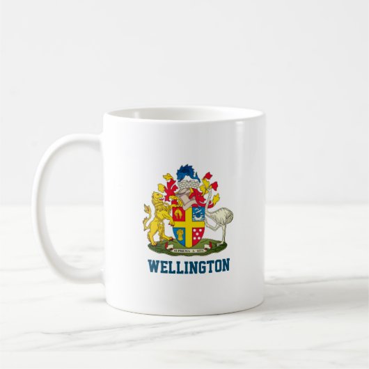Mug Armoiries de Wellington, Nouvelle-Zélande (Gauche)