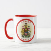 Mug Armoiries du Canada Forme du cercle (Gauche)