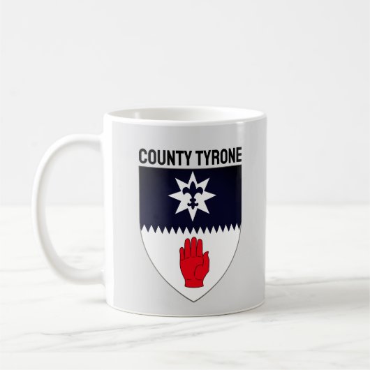 Mug Armoiries du comté de Tyrone, Irlande du Nord (Gauche)