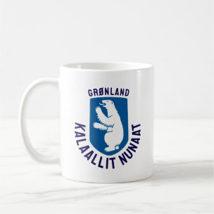 Mug Armoiries du Groenland - noms ajoutés