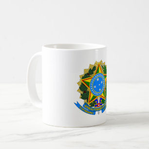 Mug armoiries du pays brésil symbole emblème étoile