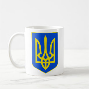 Mug Armoiries d'Ukraine Trident d'Or Beaux-Arts
