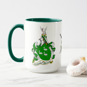 Mug Armoiries irlandaises d'Ahearne personnalisées