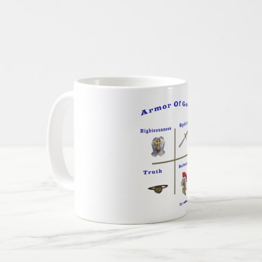 Mug Armure de Dieu (Devant gauche)