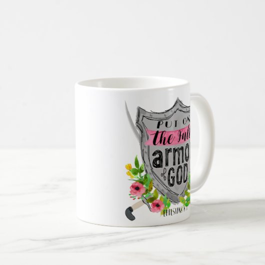 Mug Armure de rose de Dieu (Devant droit)