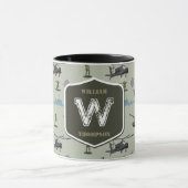 Mug Army Military Camouflage Green Camo Pattern (Centre)