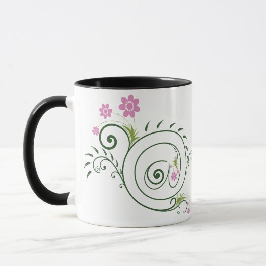 Mug Arobase Florale en Fleur (Gauche)