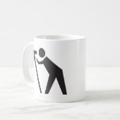 Mug Arpenteur de terre au travail (Devant gauche)