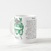 Mug Arpentez, l'origine, signification et la crête (Devant gauche)