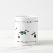 Mug Arrangement de but d'un ingénieur électronicien (Centre)