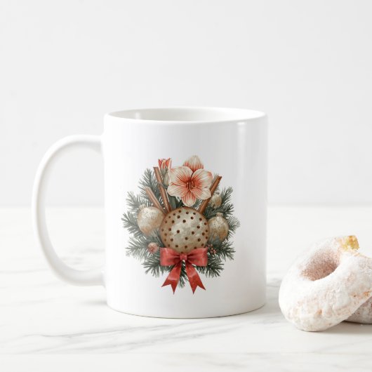 Mug Arrangement de Noël au panettone (Avec donut)