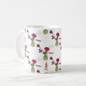 Mug Arrangement exotique de fleurs dans le verre (Devant gauche)