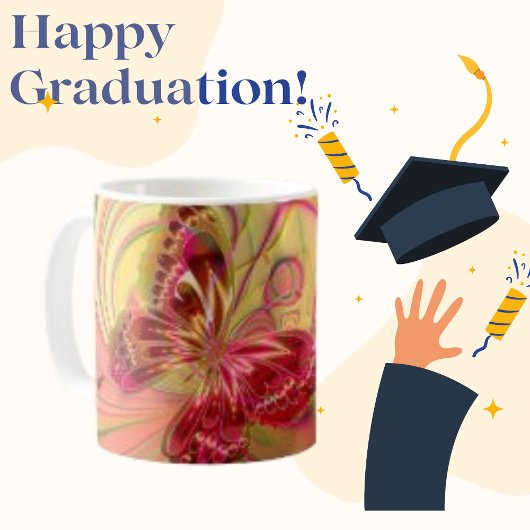 Mug Arrangement papillon Moderne esthétique classique 