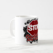 Mug Arrêt ! Collaborez et écoutez (Devant gauche)