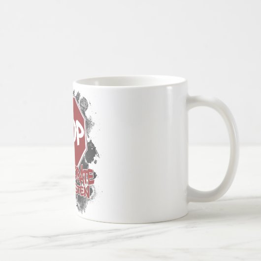 Mug Arrêt ! Collaborez et écoutez (Droite)