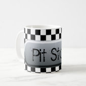 Mug Arrêt du point d'indicateur À damiers (Devant gauche)