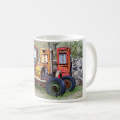 Mug Arrêt final de la course de voiture (Devant droit)