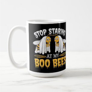 Mug arrête de regarder mes abeilles chéries design mig