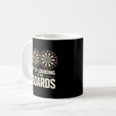 Mug Arrête de regarder mes fléchettes Joueur de fléche (Devant gauche)
