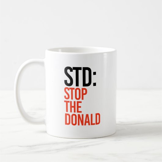 MUG ARRÊTE LE DONALD (Gauche)