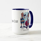 Mug Arrêter de travailler amusant (Devant droit)