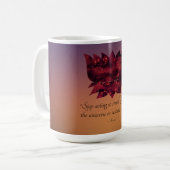 Mug Arrêter d'effectuer une petite citation de Rumi Lo (Devant gauche)