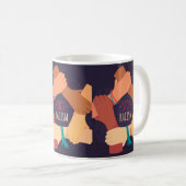 Mug Arrêter la boue raciste (Devant droit)