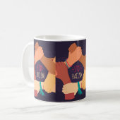 Mug Arrêter la boue raciste (Devant gauche)