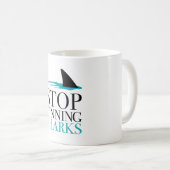 MUG ARRÊTER LA RECHERCHE DES REQUINS (Devant droit)