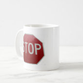 Mug Arrêter le signe (Devant gauche)