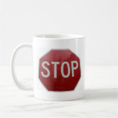 Mug Arrêter le signe (Gauche)