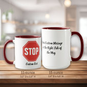 MUG ARRÊTER LE SIGNE