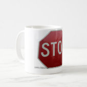 Mug Arrêter le signe (Devant gauche)