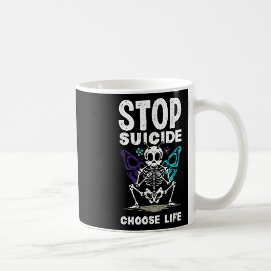 Mug Arrêter le suicide Choisir la sensibilisation au s (Droite)