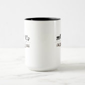 Mug Arrêter le texte personnalisé (Centre)