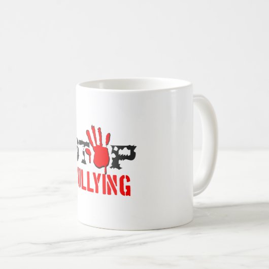 Mug Arrêter l'intimidation (Devant droit)