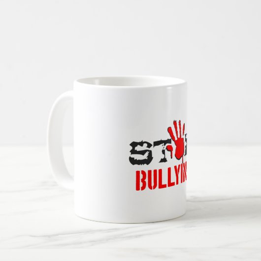 Mug Arrêter l'intimidation (Devant gauche)