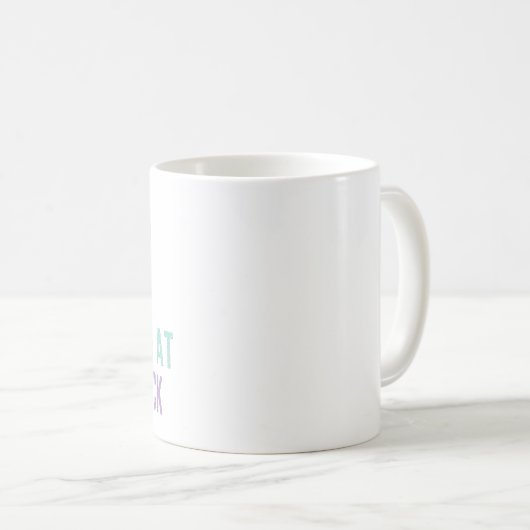 MUG ARRÊTEZ DE COMMENCER PAR MON RACK - FUNNY LAB TECH (Devant droit)