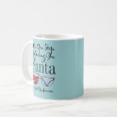 Mug Arrêtez De Croire En Père Noël Sous-Vêtements Café (Devant gauche)