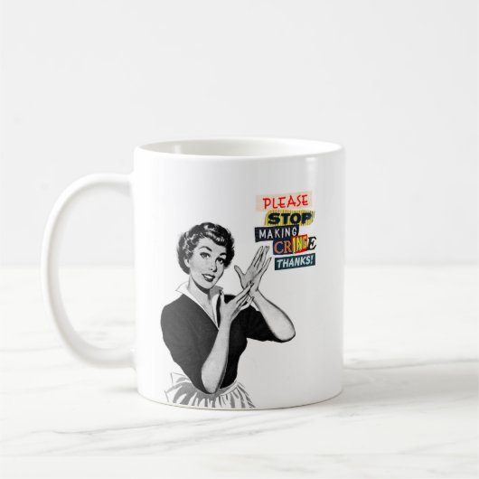 Mug Arrêtez de faire des charnières (Gauche)