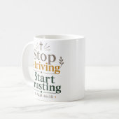 Mug Arrêtez de lutter, commencez à faire confiance Ver (Devant gauche)