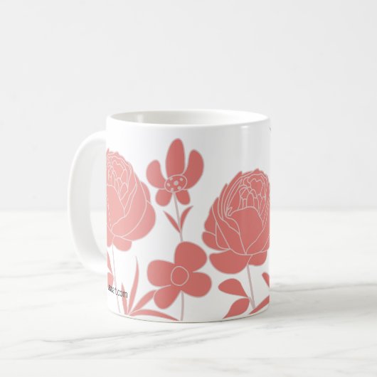 Mug Arrêtez de sentir les fleurs (Devant gauche)