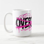 Mug Arrêtez de trop réfléchir & commencez à vivre (Gauche)